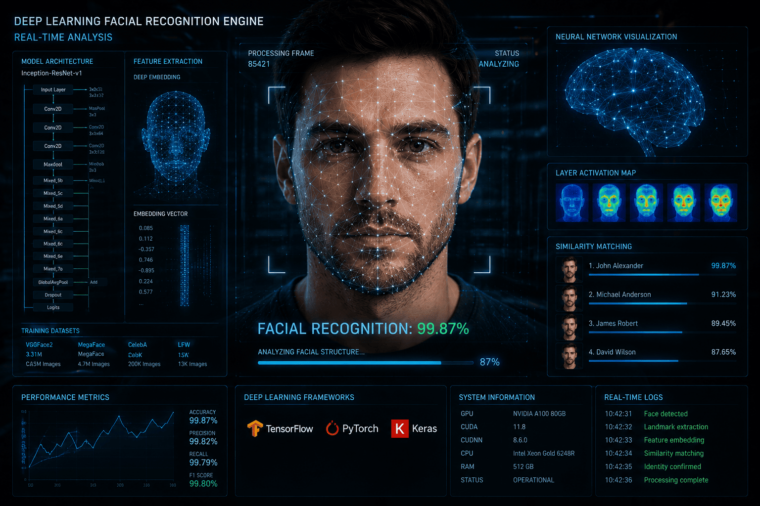real time 3d facial
